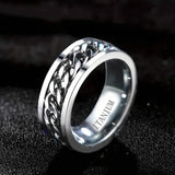 Men's 8mm Titanium Steel Ring Men's Jewelry - Tophatter Daily Deals