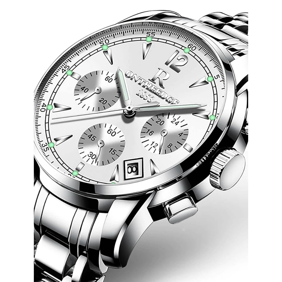 Men's Analog Quartz Watch Silver Watches - Tophatter Daily Deals