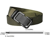 Men's Automatic Metal Buckle Nylon Canvas Webbing Belt Belts & Ties - Tophatter Daily Deals