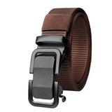 Men's Automatic Metal Buckle Nylon Canvas Webbing Belt Red Belts & Ties - Tophatter Daily Deals