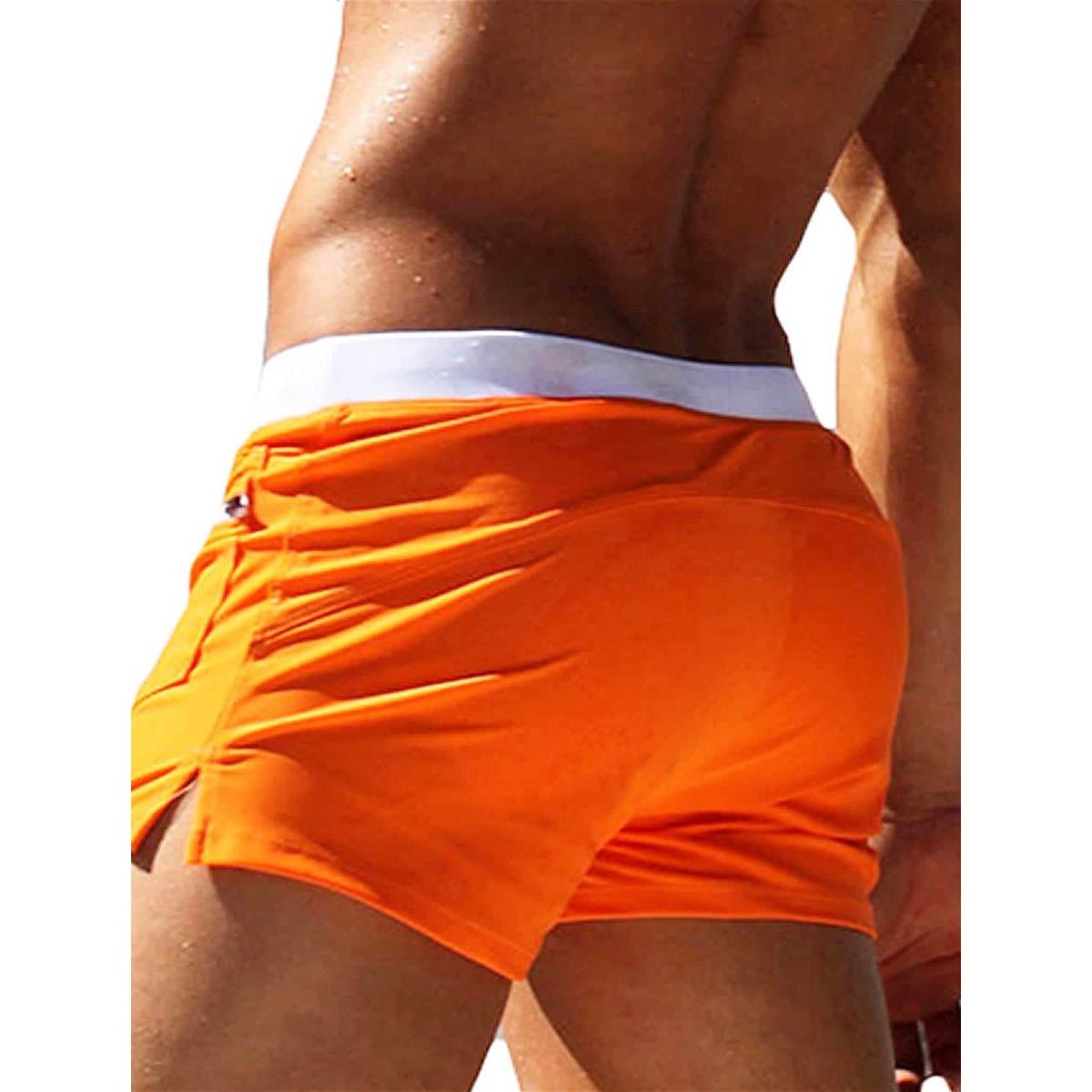 Men's Beach Shorts Swimwear Orange Men's Bottoms - Tophatter Daily Deals