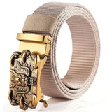 Men's Belt Faux Leather Tactical Belt Beige Belts & Ties - Tophatter Daily Deals