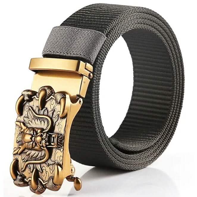 Men's Belt Faux Leather Tactical Belt Gray Belts & Ties - Tophatter Daily Deals