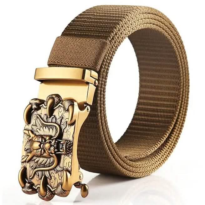 Men's Belt Faux Leather Tactical Belt Khaki Belts & Ties - Tophatter Daily Deals