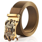 Men's Belt Faux Leather Tactical Belt Khaki Belts & Ties - Tophatter Daily Deals