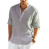 Men's Breathable Quick Dry Button Down Shirt T-Shirt Top Gray Men's Tops - Tophatter Daily Deals