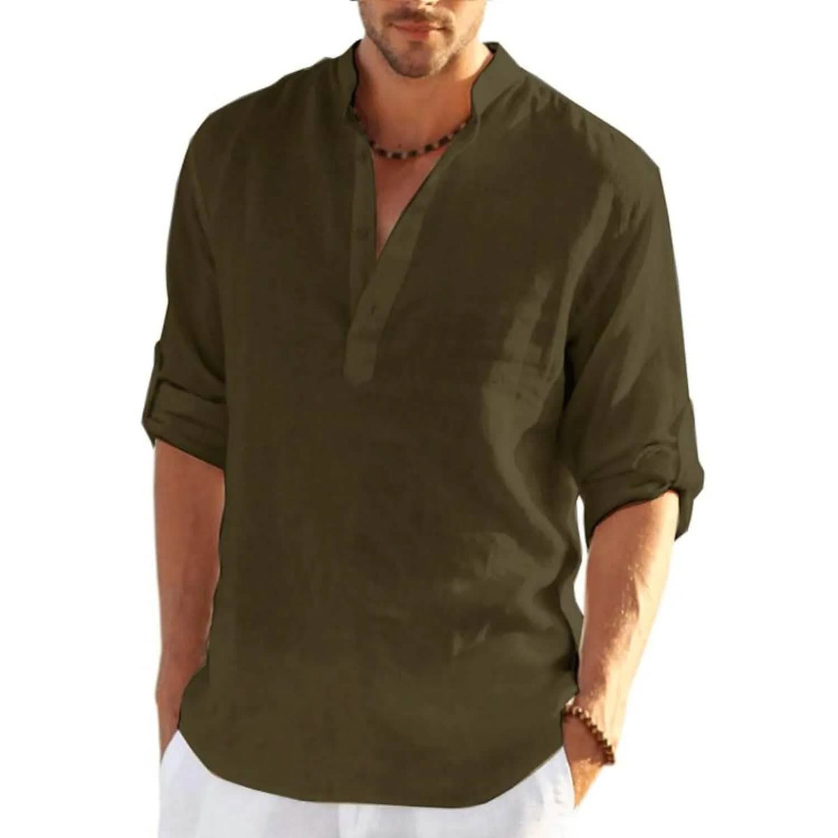 Men's Breathable Quick Dry Button Down Shirt T-Shirt Top Dark Green Men's Tops - Tophatter Daily Deals