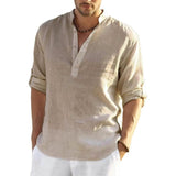 Men's Breathable Quick Dry Button Down Shirt T-Shirt Top Khaki Men's Tops - Tophatter Daily Deals