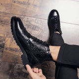 Men's Brogue Leather Boots Boots - Tophatter Daily Deals