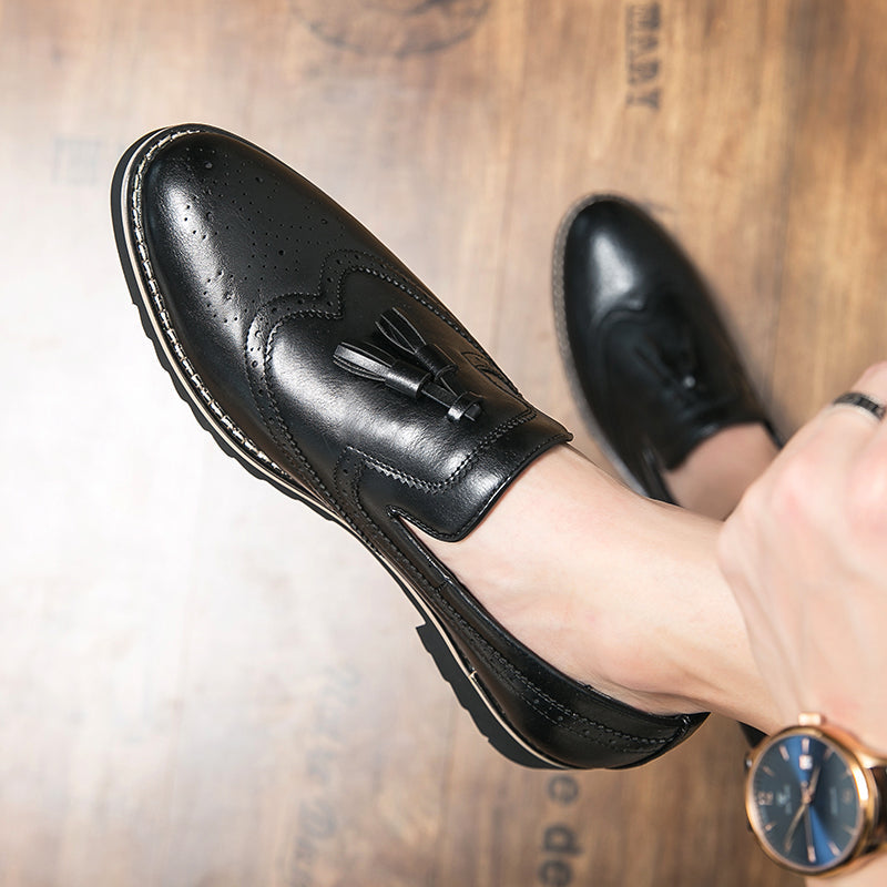 Mens Brown Dress Loafers Men Shoes - Tophatter Daily Deals