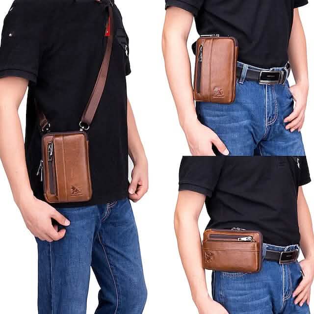 Men's Bum Bag Messenger Bag Fanny Pack Belt Pouch Handbags & Wallets - Tophatter Daily Deals