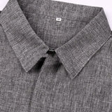 Men's Button Down Shirt Short Sleeve Plain Lapel Men's Tops - Tophatter Daily Deals
