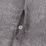 Men's Button Down Shirt Short Sleeve Plain Lapel Men's Tops - Tophatter Daily Deals