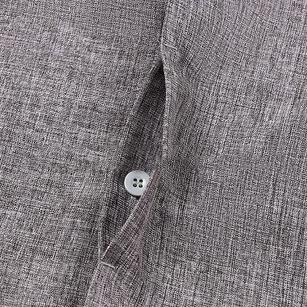 Men's Button Down Shirt Short Sleeve Plain Lapel Men's Tops - Tophatter Daily Deals