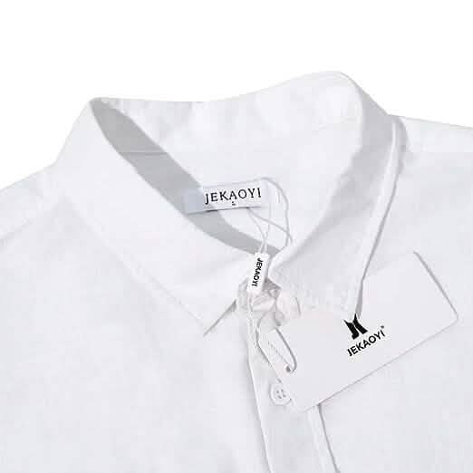 Mens Button Down Short Sleeve Linen Shirts Men's Tops - Tophatter Daily Deals
