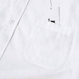 Mens Button Down Short Sleeve Linen Shirts Men's Tops - Tophatter Daily Deals
