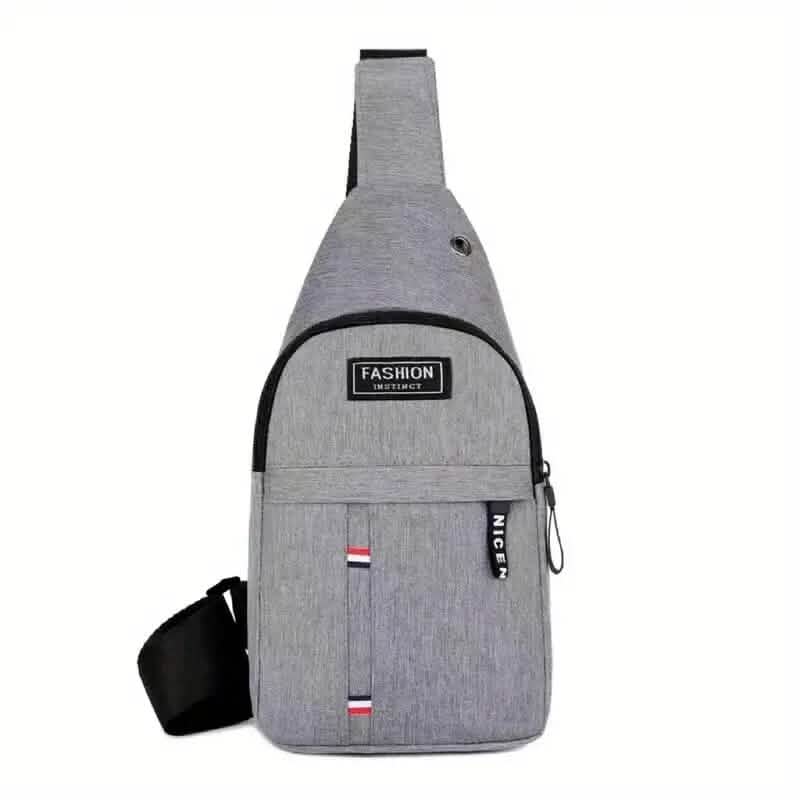 Men's Canvas Chest Bag Gray Handbags & Wallets - Tophatter Daily Deals