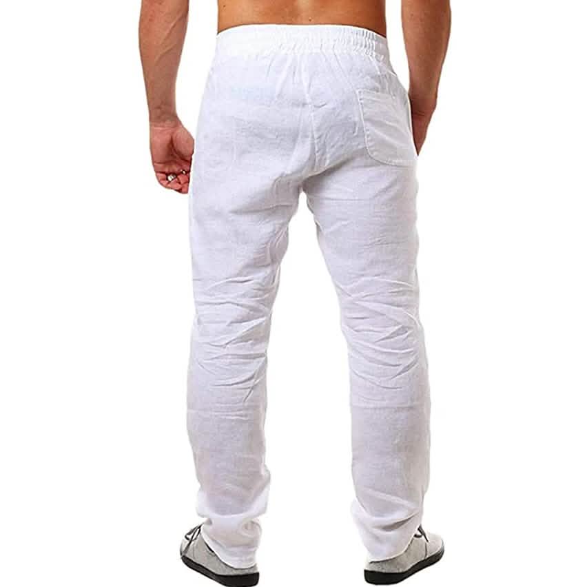 Men's Casual Breathable Straight Pants Men's Bottoms - Tophatter Daily Deals