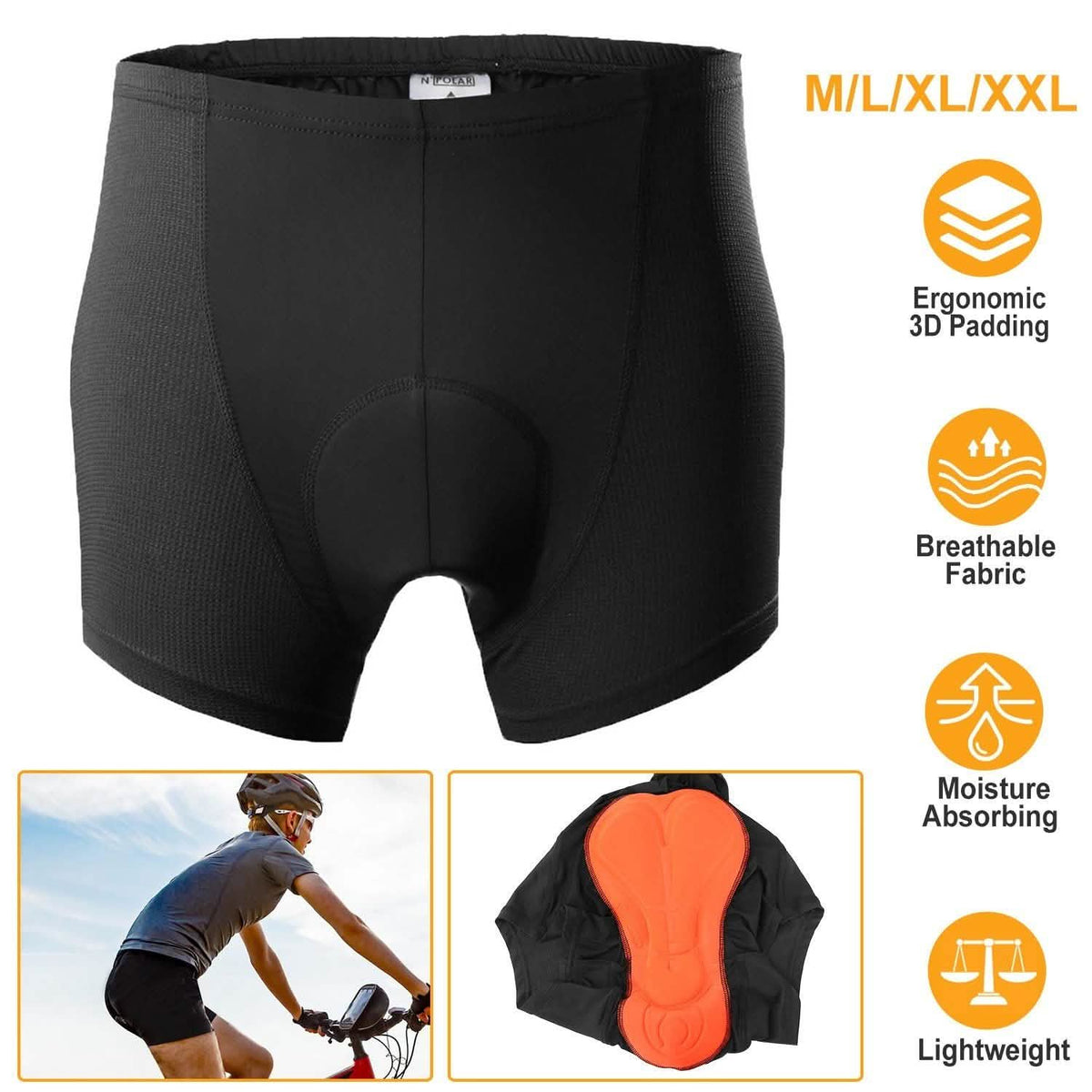 Men's Cycling Underpants Shorts Men's Bottoms - Tophatter Daily Deals