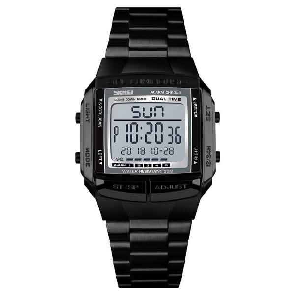 Men's Fashion LED Digital Watch Black Watches - Tophatter Daily Deals
