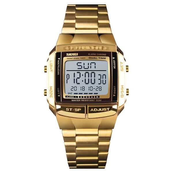 Men's Fashion LED Digital Watch Gold Watches - Tophatter Daily Deals
