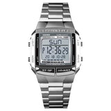 Men's Fashion LED Digital Watch Silver Watches - Tophatter Daily Deals
