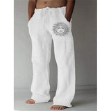 Men's Fashion Streetwear Straight Pants White Men's Bottoms - Tophatter Daily Deals