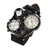 Men's Fashion Watch Dual Movement Black Watches - Tophatter Daily Deals