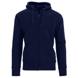 Men's Fleece-Lined Zip Sweater Hoodie Navy Men's Outerwear - Tophatter Daily Deals