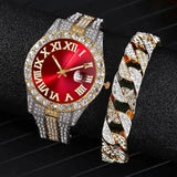 Men's Gypsophila Large Dial Waterproof Quartz Watch Watches - Tophatter Daily Deals