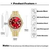 Men's Gypsophila Large Dial Waterproof Quartz Watch Watches - Tophatter Daily Deals