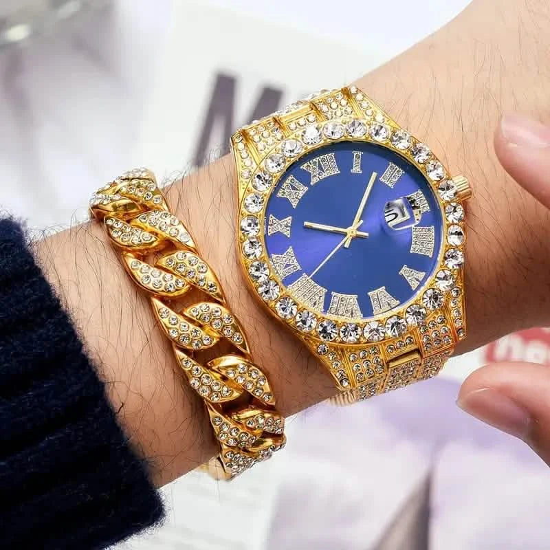 Men's Gypsophila Large Dial Waterproof Quartz Watch Watches - Tophatter Daily Deals