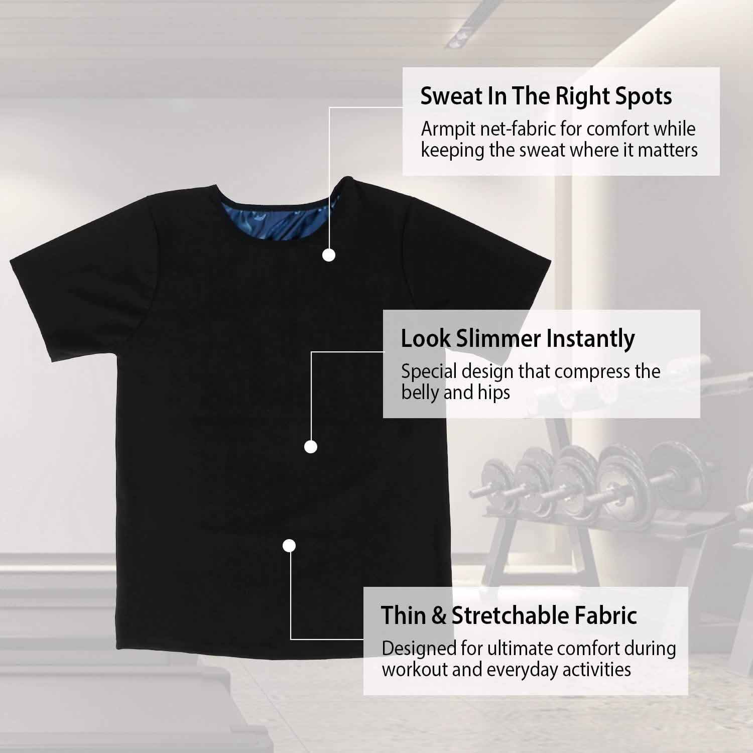 Men's Heat Trapping Body Shaper Shirt Fitness & Exercise - Tophatter Daily Deals