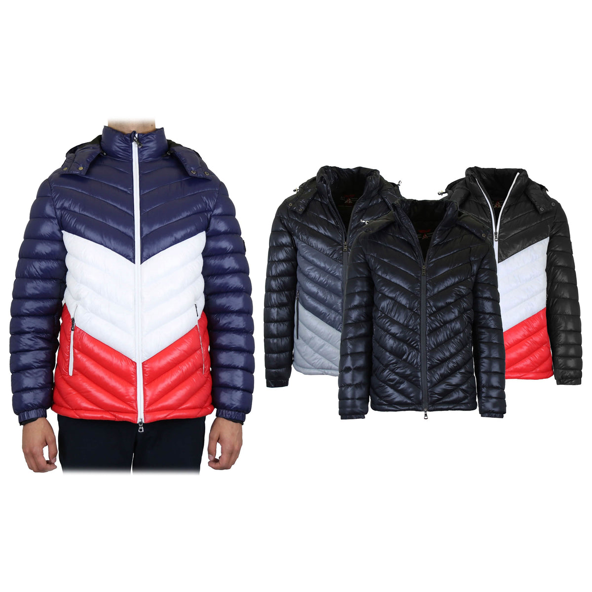 Men's Heavyweight Hooded Puffer Bubble Jacket Men's Outerwear - Tophatter Daily Deals