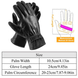 Men's Leather Winter Gloves Touchscreen Gloves, Scarves & Earmuffs - Tophatter Daily Deals