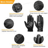 Men's Leather Winter Gloves Touchscreen Gloves, Scarves & Earmuffs - Tophatter Daily Deals