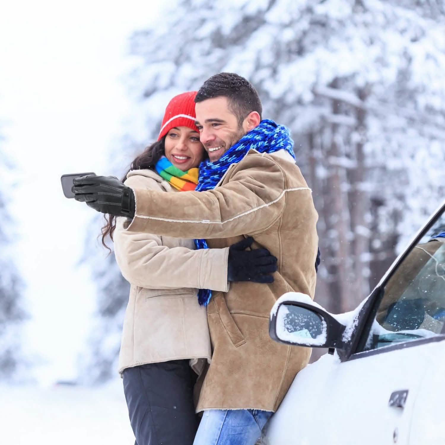 Men's Leather Winter Gloves Touchscreen Gloves, Scarves & Earmuffs - Tophatter Daily Deals