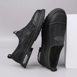 Men's Loafers Shoes Hollow Out Slip on Men Shoes - Tophatter Daily Deals