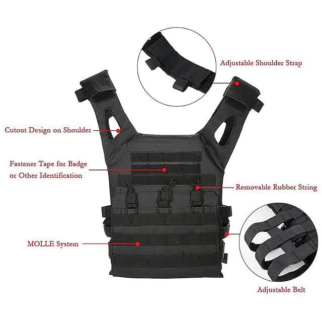 Men's Military Tactical Vest Tactical & Self Defense - Tophatter Daily Deals