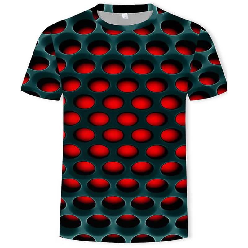 Men's Optical Illusion Plus Size Shirt 6XL Men's Tops - Tophatter Daily Deals
