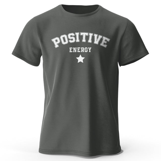 Men's Positive Energy Tees Dark Grey Men T-Shirts - Tophatter Daily Deals