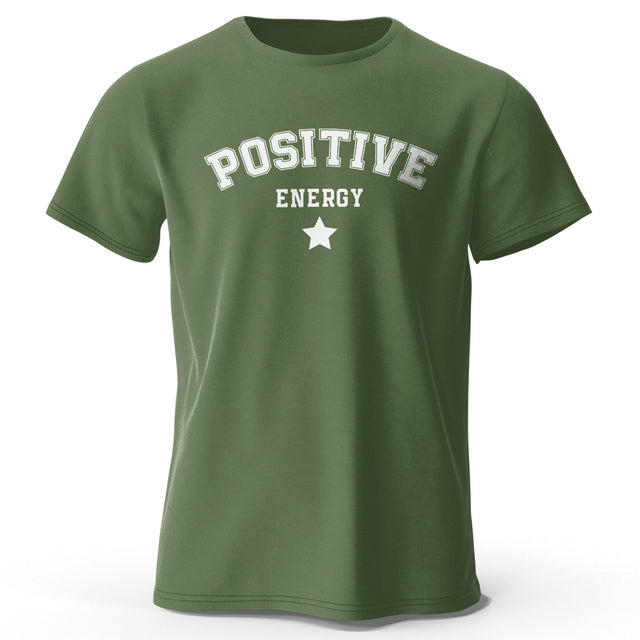 Men's Positive Energy Tees Army Green Men T-Shirts - Tophatter Daily Deals