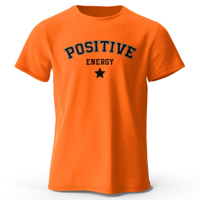 Men's Positive Energy Tees Orange Men T-Shirts - Tophatter Daily Deals
