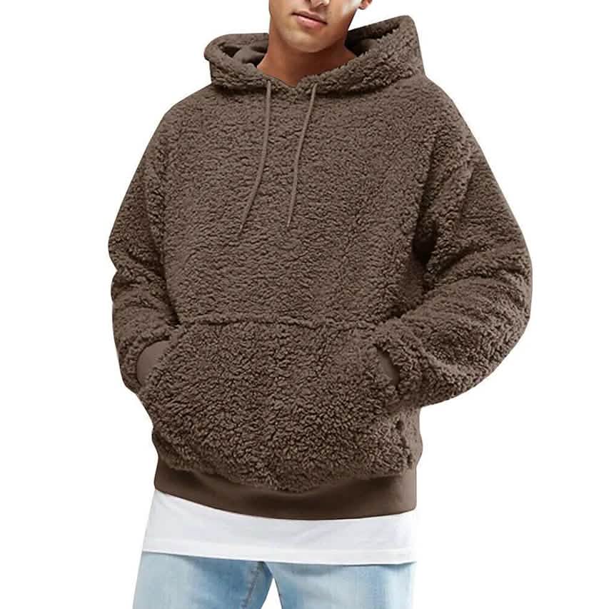 Men's Pullover Hoodie Sweatshirt Coffee Men's Outerwear - Tophatter Daily Deals