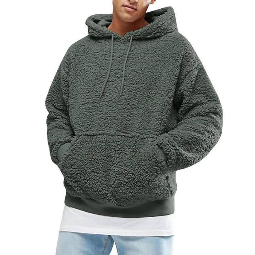 Men's Pullover Hoodie Sweatshirt Green Men's Outerwear - Tophatter Daily Deals