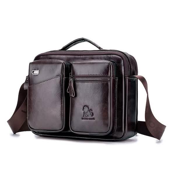 Men's Retro Messenger Bag Dark Brown Handbags & Wallets - Tophatter Daily Deals