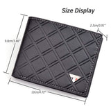 Men's RFID Genuine Leather Slim Trifold Wallet Handbags & Wallets - Tophatter Daily Deals