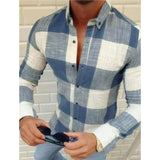 Men's Shirt Bishop Sleeve Collar Shirt Light Blue Men's Tops - Tophatter Daily Deals