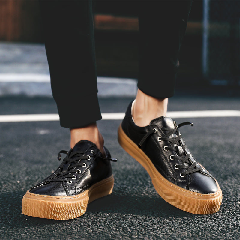 Men's Shoes Leather Sneakers Shoes - Tophatter Daily Deals