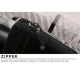 Men's Short Multi-Card Slots Tri-Fold Zipper Coin Pocket Wallet Handbags & Wallets - Tophatter Daily Deals